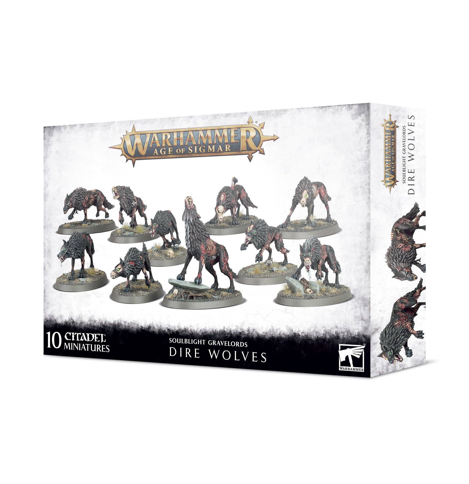 Warhammer Age of Sigmar:  Soulblight Gravelords Dire Wolves | Odin's Place
