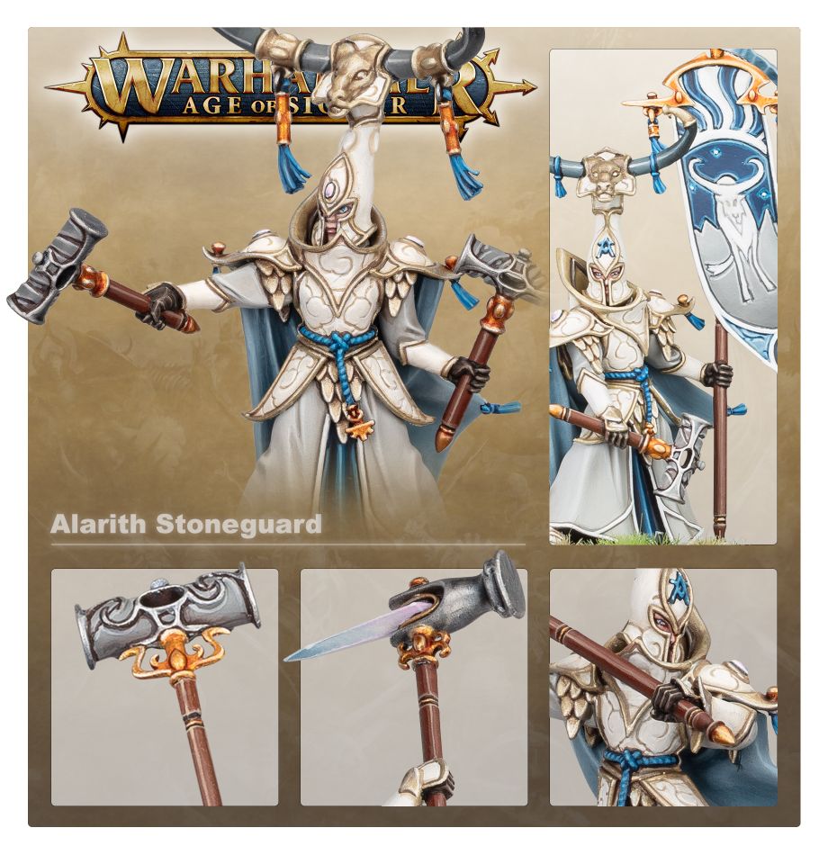Warhammer Age of Sigmar: Lumineth Realm-Lords Alarith Stoneguard | Odin's Place