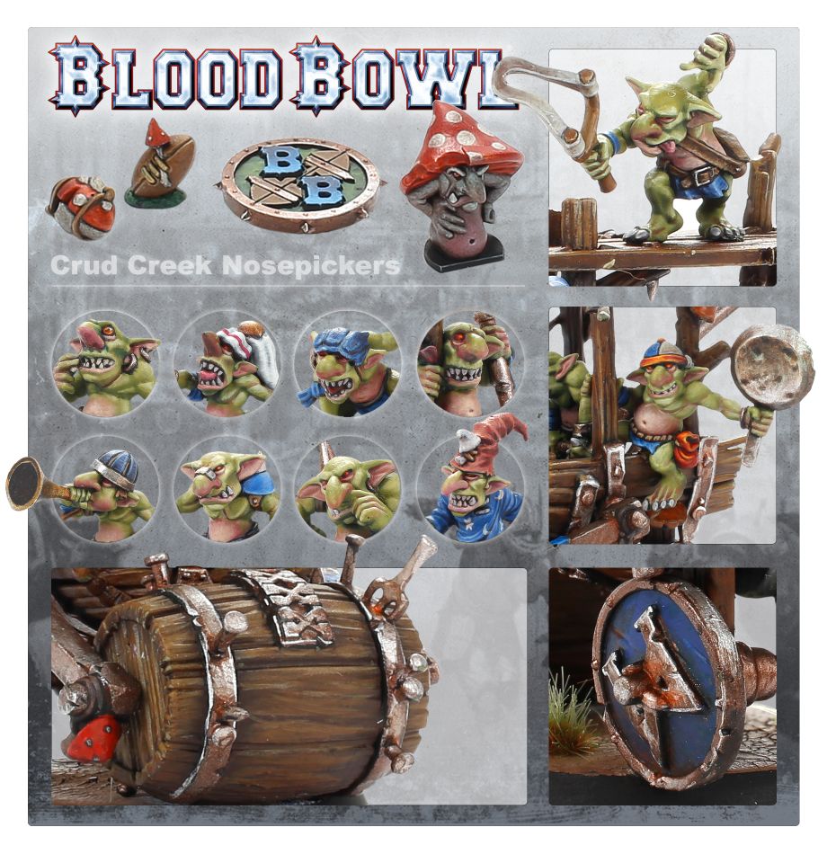 Blood Bowl: Crud Creek Nosepickers – Snotling Blood Bowl Team | Odin's Place
