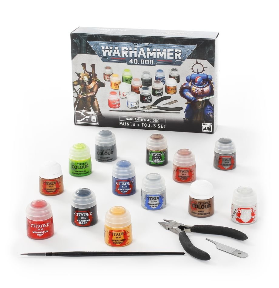 Warhammer 40K: Paints + Tools Set | Odin's Place