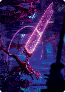 Enormous Energy Blade Art Card [Kamigawa: Neon Dynasty Art Series] | Odin's Place