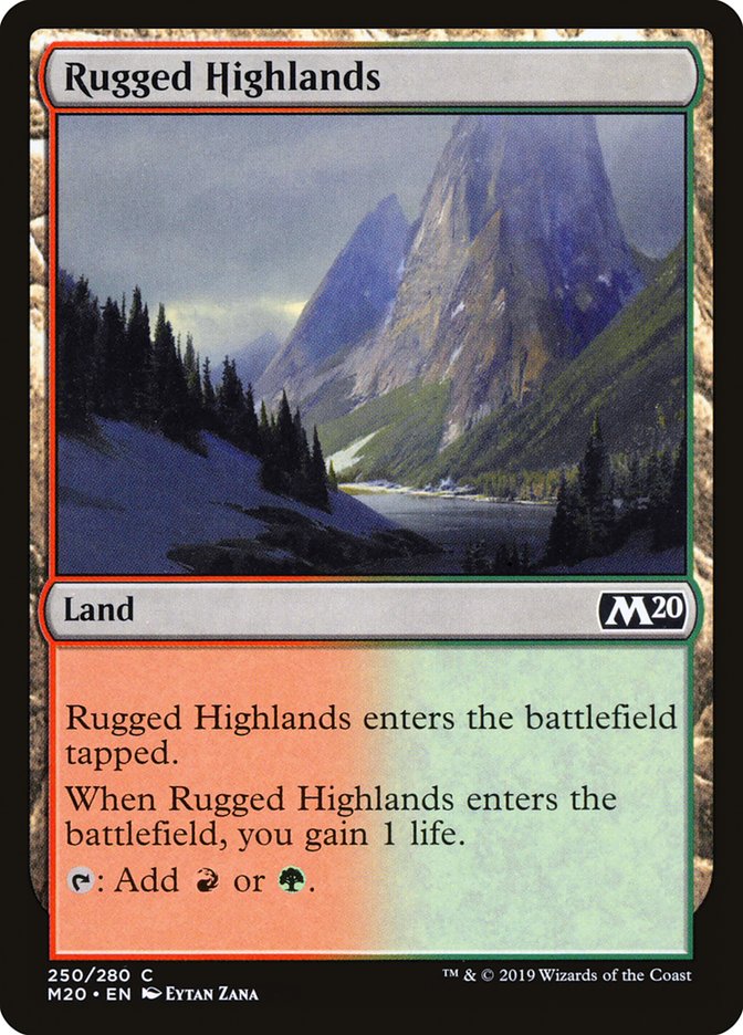 Rugged Highlands [Core Set 2020] | Odin's Place