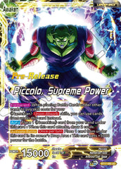 Piccolo // Piccolo, Supreme Power (BT17-082) [Ultimate Squad Prerelease Promos] | Odin's Place