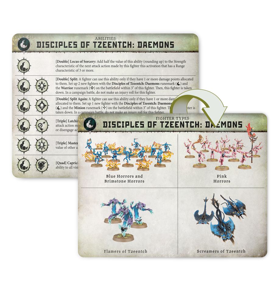 Warcry: Disciples of Tzeentch Cards | Odin's Place