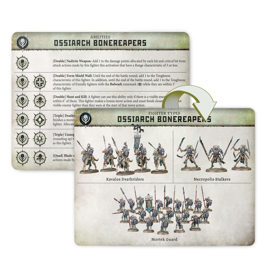 Warcry: Ossiarch Bonereapers Cards | Odin's Place