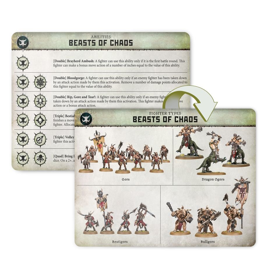 Warcry: Beasts of Chaos Cards | Odin's Place