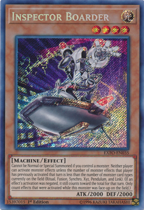 Inspector Boarder [EXFO-EN035] Secret Rare | Odin's Place