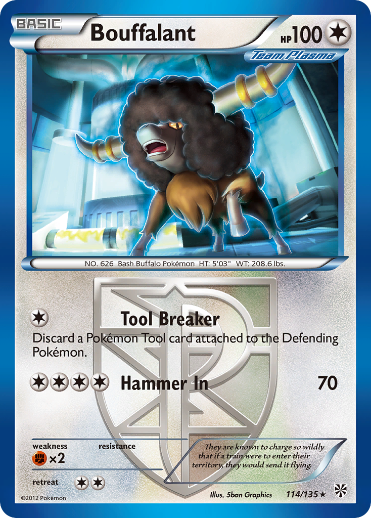 Bouffalant (114/135) [Black & White: Plasma Storm] | Odin's Place