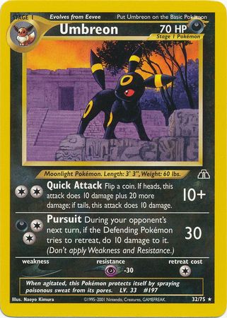 Umbreon (32/75) [Neo Discovery Unlimited] | Odin's Place