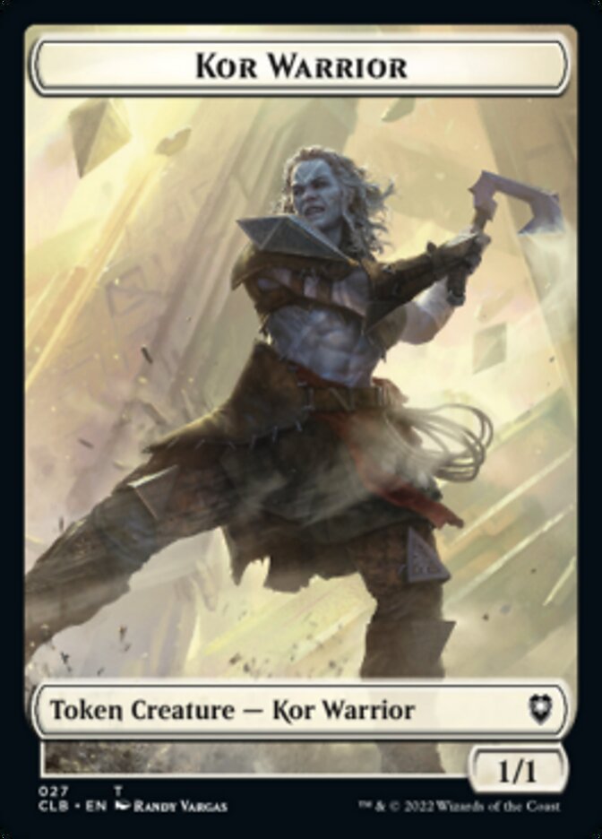 Kor Warrior // Treasure Double-Sided Token [Commander Legends: Battle for Baldur's Gate Tokens] | Odin's Place