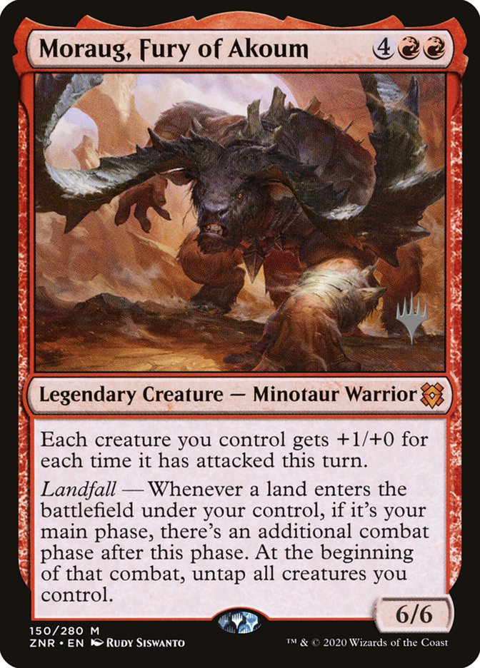 Moraug, Fury of Akoum (Promo Pack) [Zendikar Rising Promos] | Odin's Place