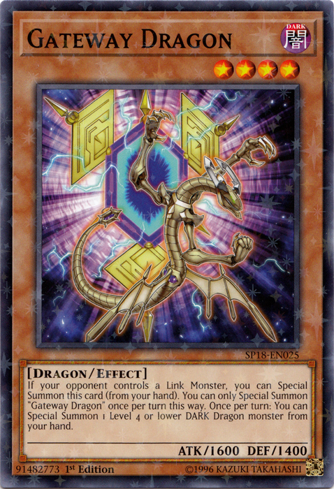 Gateway Dragon [SP18-EN025] Starfoil Rare | Odin's Place
