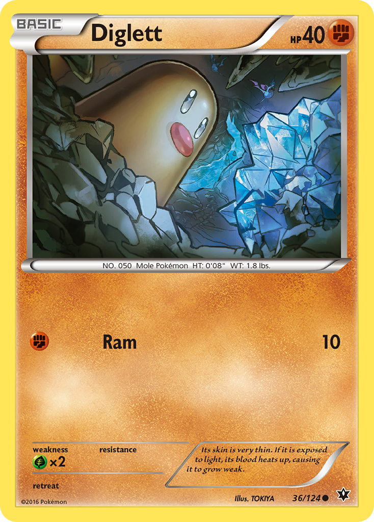 Diglett (36/124) [XY: Fates Collide] | Odin's Place