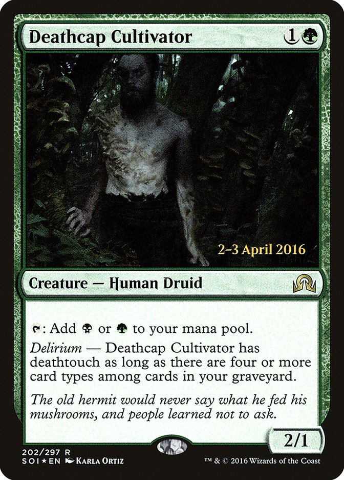 Deathcap Cultivator (202) [Shadows over Innistrad Prerelease Promos] | Odin's Place