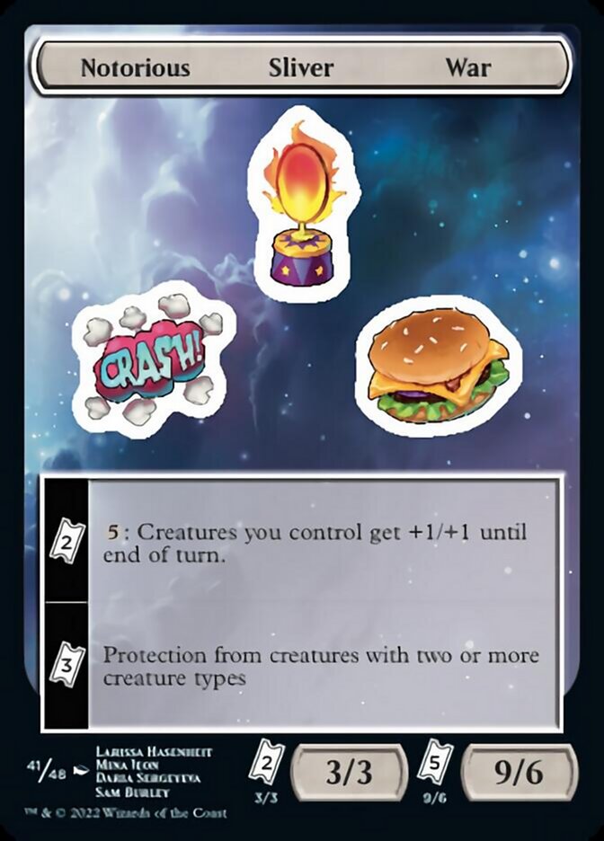 Notorious Sliver War [Unfinity Stickers] | Odin's Place