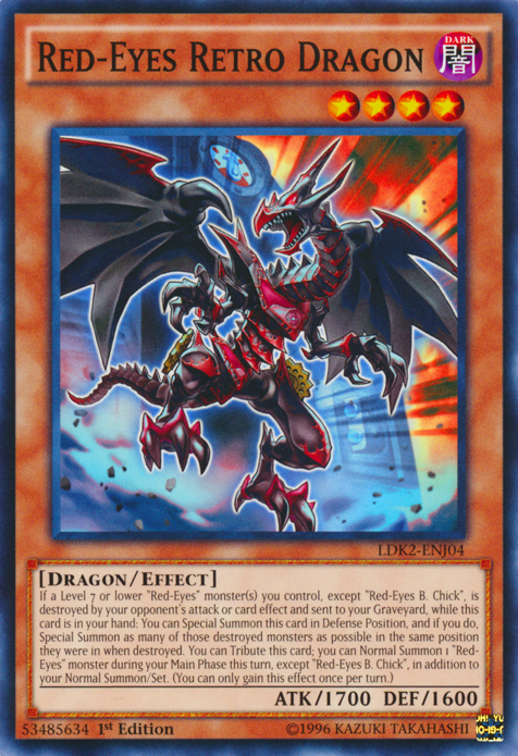 Red-Eyes Retro Dragon [LDK2-ENJ04] Common | Odin's Place