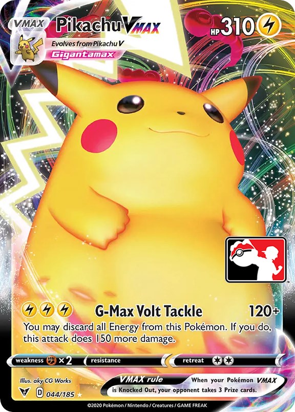 Pikachu VMAX (044/185) [Prize Pack Series One] | Odin's Place