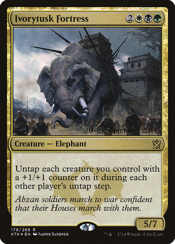 Ivorytusk Fortress (179) [Khans of Tarkir Prerelease Promos] | Odin's Place