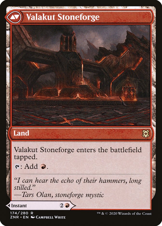 Valakut Awakening // Valakut Stoneforge [Zendikar Rising] | Odin's Place