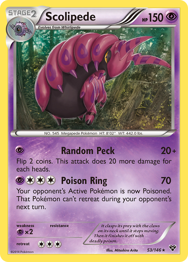 Scolipede (53/146) [XY: Base Set] | Odin's Place