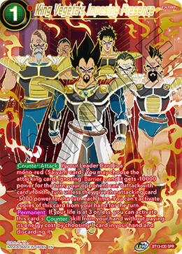 King Vegeta's Imposing Presence (SPR) (BT13-030) [Supreme Rivalry] | Odin's Place