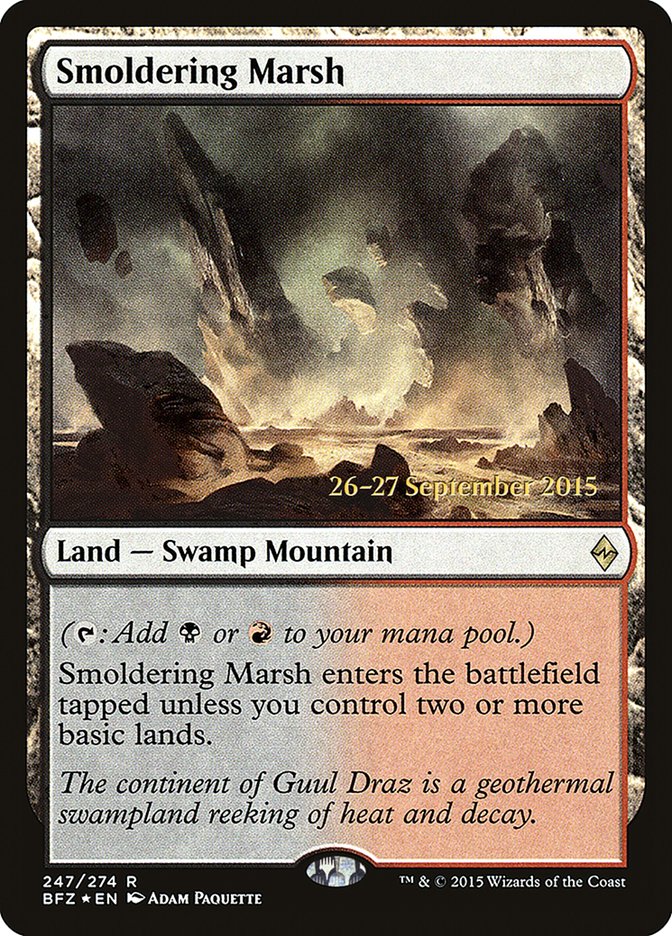 Smoldering Marsh (247) [Battle for Zendikar Prerelease Promos] | Odin's Place