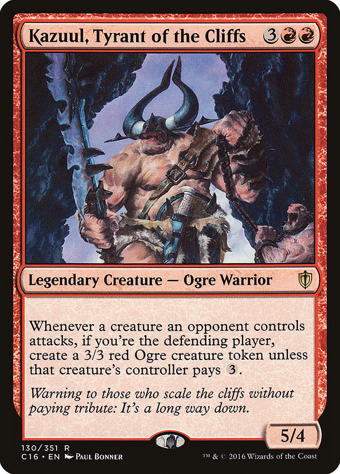 Kazuul, Tyrant of the Cliffs (130) [Commander 2016] | Odin's Place