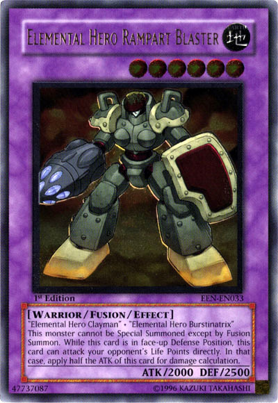 Elemental Hero Rampart Blaster [EEN-EN033] Ultimate Rare | Odin's Place