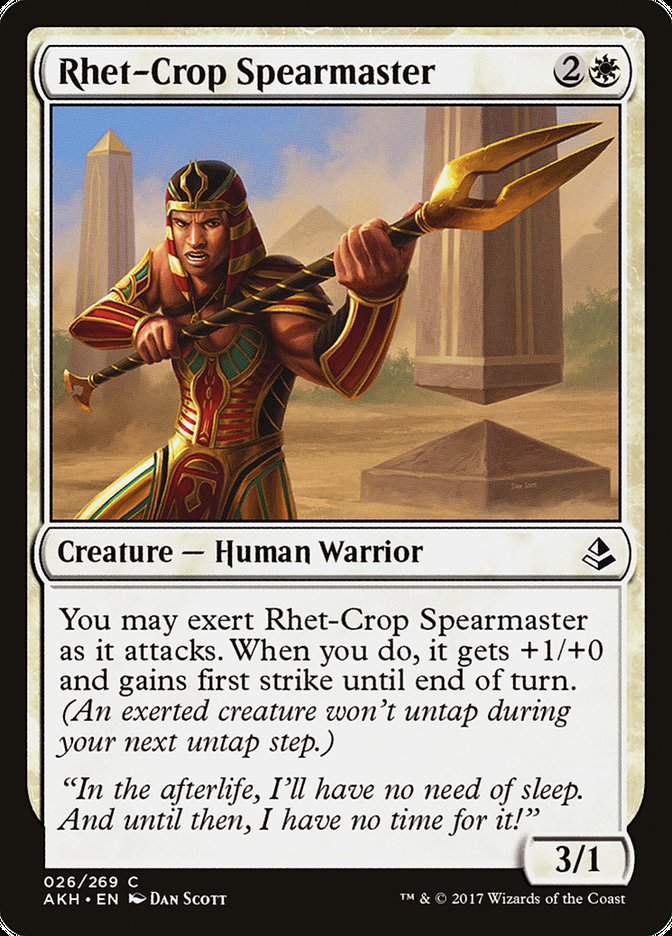 Rhet-Crop Spearmaster (26) [Amonkhet] | Odin's Place