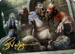 Ettin Art Card (Gold-Stamped Signature) [Dungeons & Dragons: Adventures in the Forgotten Realms Art Series] | Odin's Place