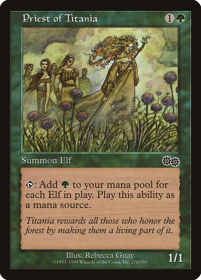 Priest of Titania (270) [Urza's Saga] | Odin's Place