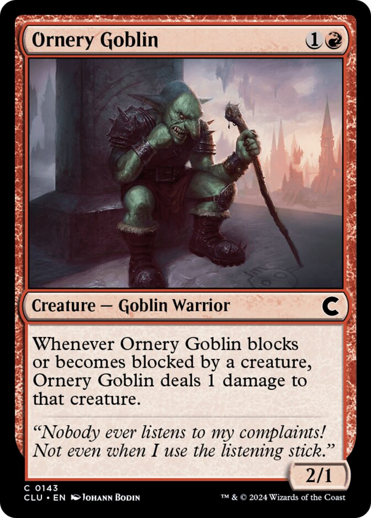 Ornery Goblin [Ravnica: Clue Edition] | Odin's Place