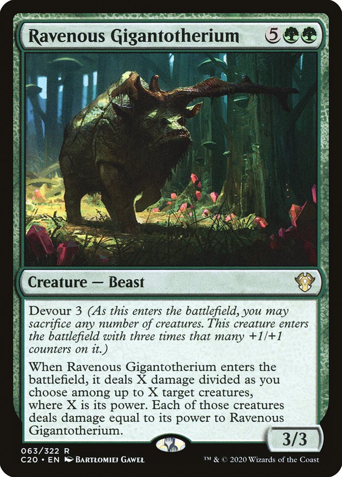 Ravenous Gigantotherium [Commander 2020] | Odin's Place