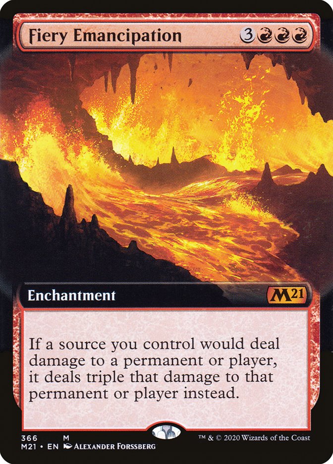 Fiery Emancipation (Extended Art) [Core Set 2021] | Odin's Place