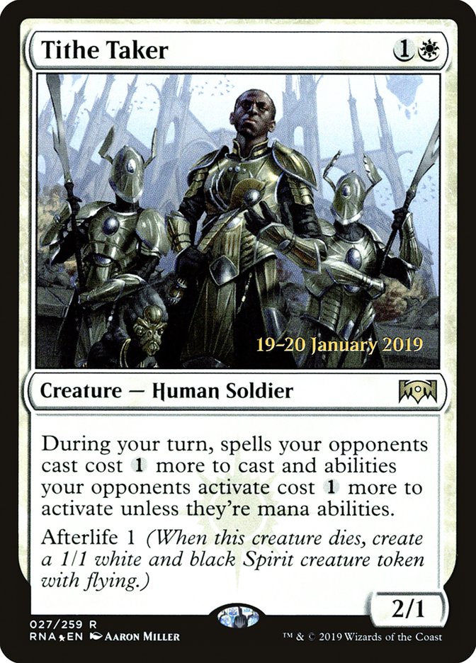 Tithe Taker (27) [Ravnica Allegiance Prerelease Promos] | Odin's Place