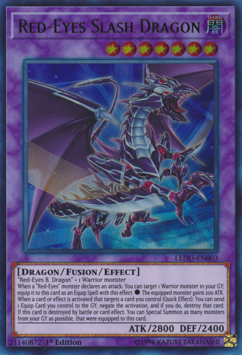 Red-Eyes Slash Dragon [LEDU-EN003] Ultra Rare | Odin's Place