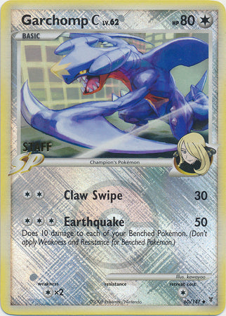 Garchomp C (60/147) (Staff League Promo) [Platinum: Supreme Victors] | Odin's Place