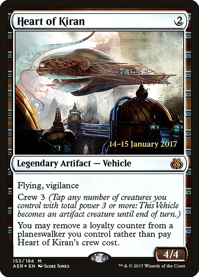 Heart of Kiran (153) [Aether Revolt Prerelease Promos] | Odin's Place