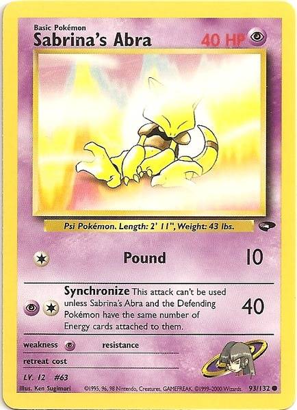 Sabrina's Abra (93/132) [Gym Challenge Unlimited] | Odin's Place