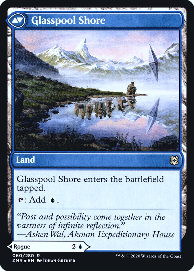 Glasspool Mimic // Glasspool Shore [Zendikar Rising Prerelease Promos] | Odin's Place