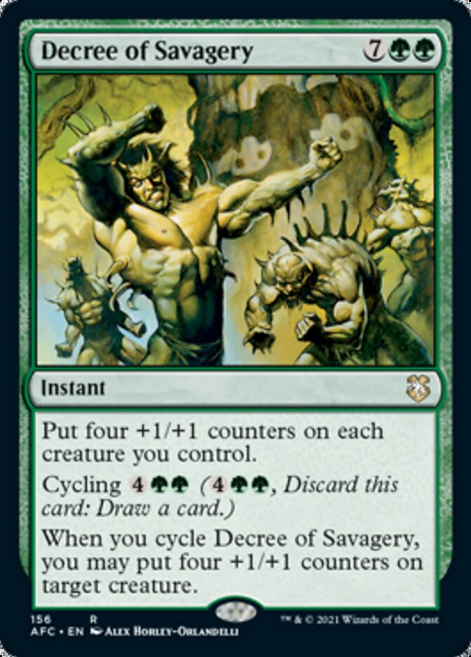 Decree of Savagery [Dungeons & Dragons: Adventures in the Forgotten Realms Commander] | Odin's Place