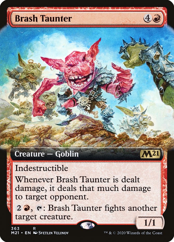 Brash Taunter (Extended Art) [Core Set 2021] | Odin's Place