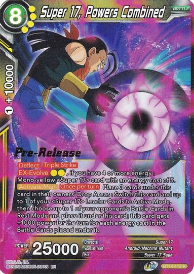 Super 17, Powers Combined (BT14-112) [Cross Spirits Prerelease Promos] | Odin's Place