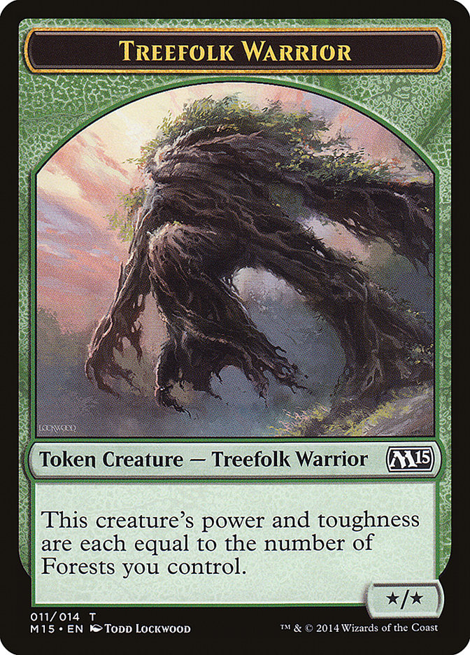 Treefolk Warrior Token (11) [Magic 2015 Tokens] | Odin's Place