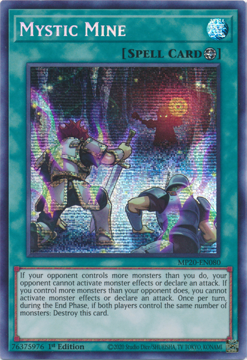 Mystic Mine [MP20-EN080] Prismatic Secret Rare | Odin's Place