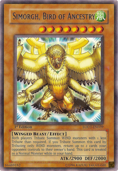 Simorgh, Bird of Ancestry [LODT-EN039] Rare | Odin's Place