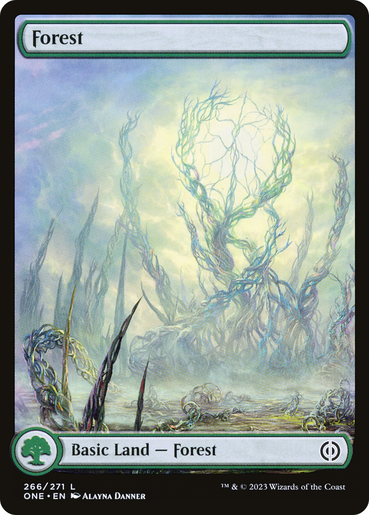 Forest (266) (Full-Art) [Phyrexia: All Will Be One] | Odin's Place