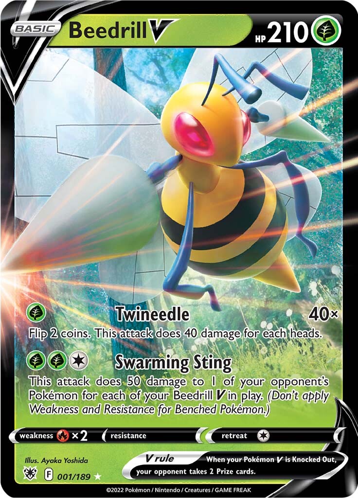 Beedrill V (001/189) [Sword & Shield: Astral Radiance] | Odin's Place