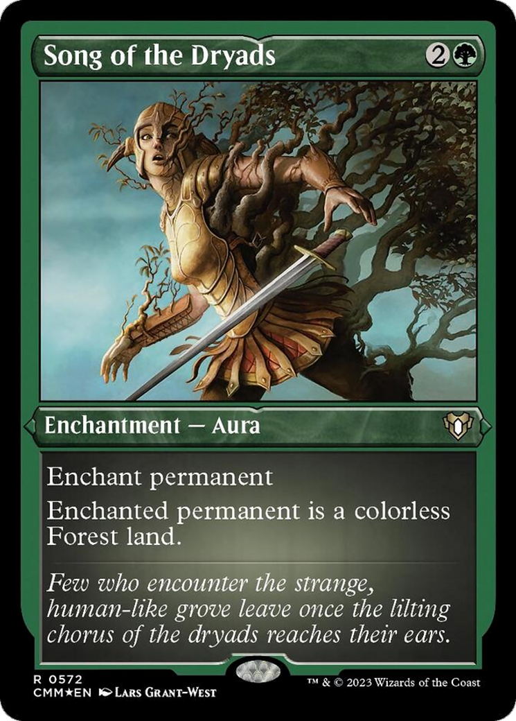 Song of the Dryads (Foil Etched) [Commander Masters] | Odin's Place
