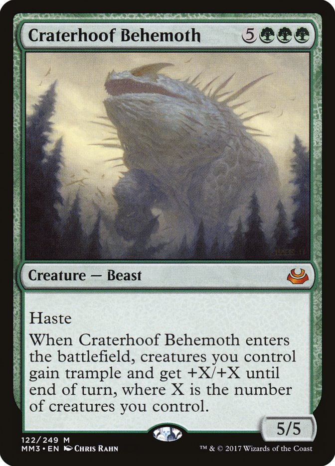 Craterhoof Behemoth (122) [Modern Masters 2017] | Odin's Place